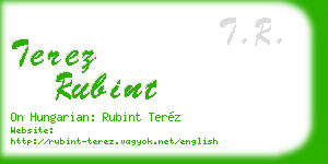 terez rubint business card